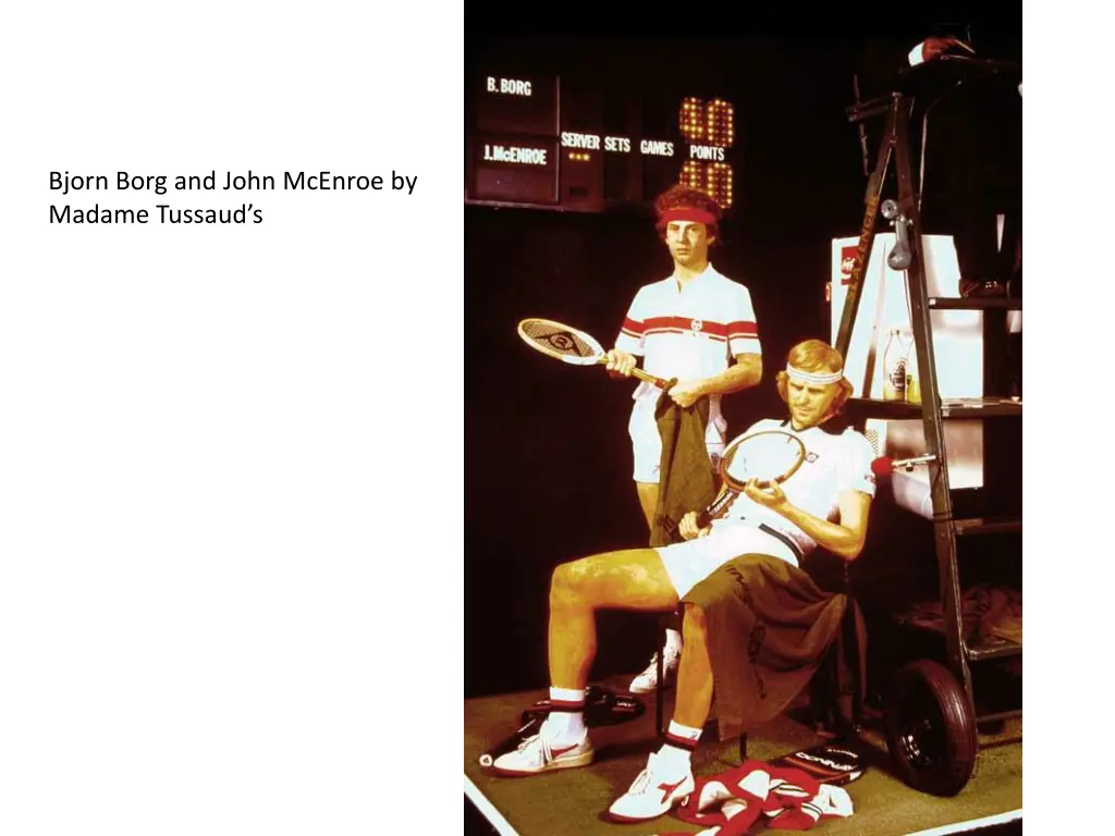 bjorn borg and john mcenroe by madame tussaud s