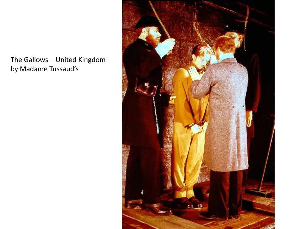 the gallows united kingdom by madame tussaud s