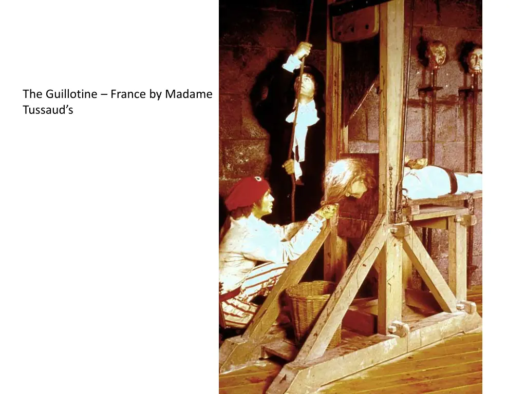 the guillotine france by madame tussaud s