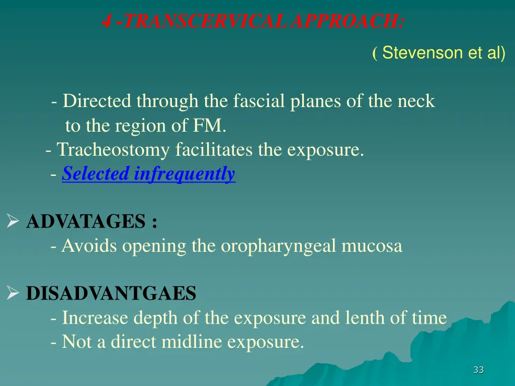 4 transcervical approach stevenson et al