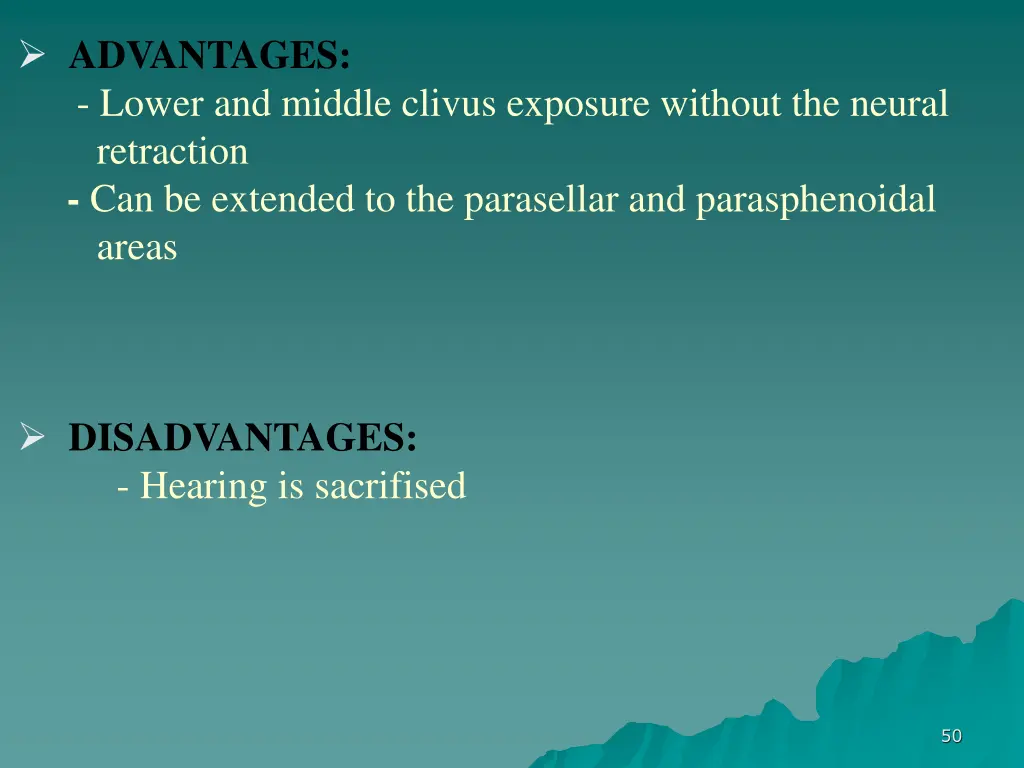 advantages lower and middle clivus exposure