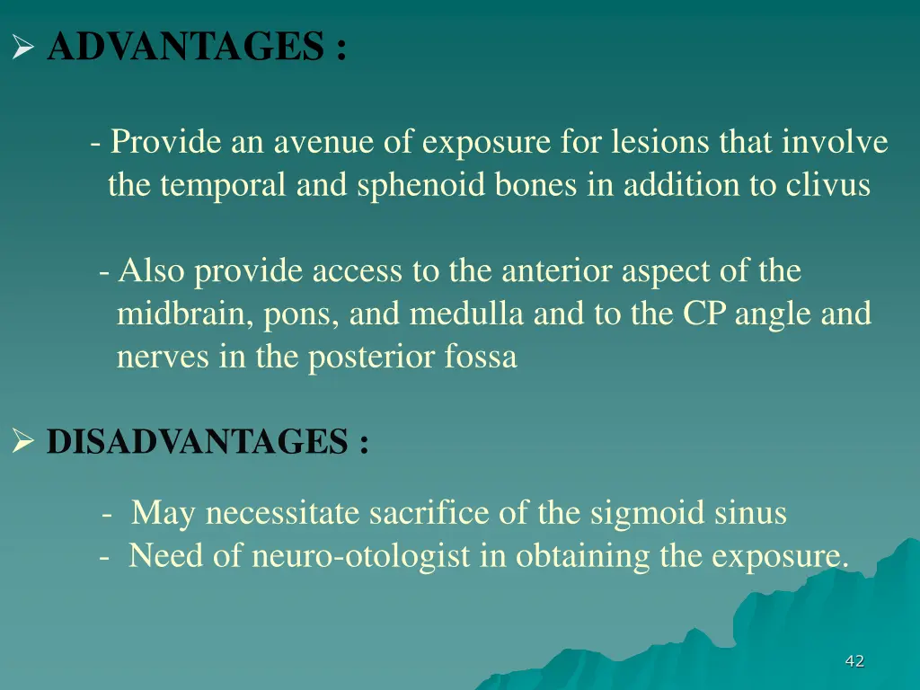 advantages provide an avenue of exposure