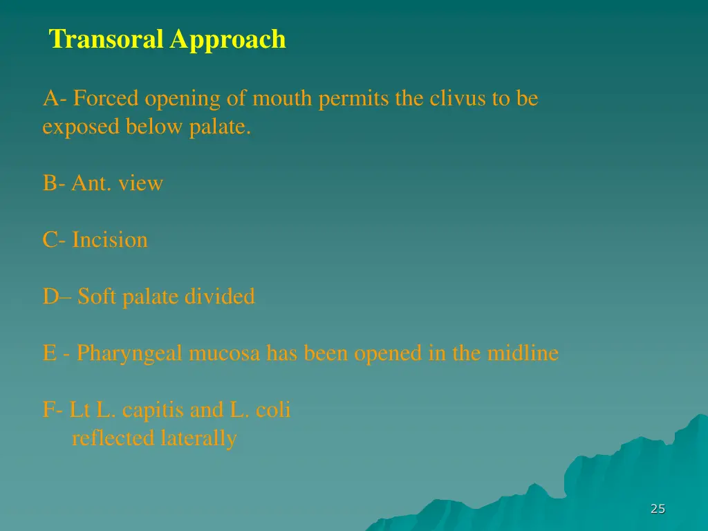 transoral approach