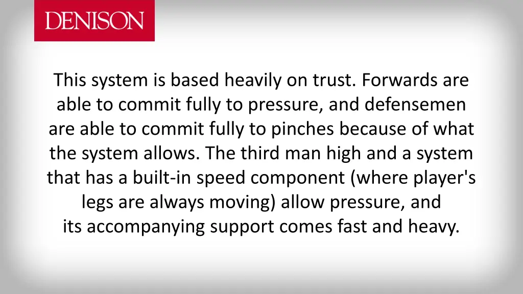 this system is based heavily on trust forwards