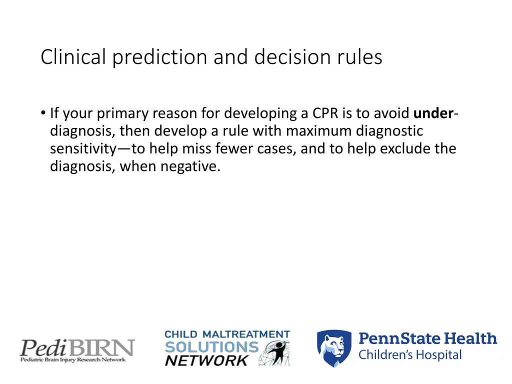 clinical prediction and decision rules 4