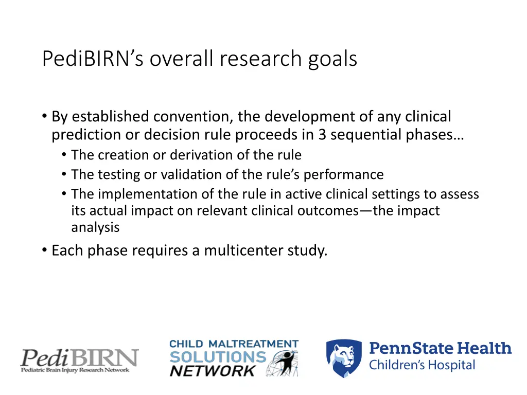 pedibirn s overall research goals 1