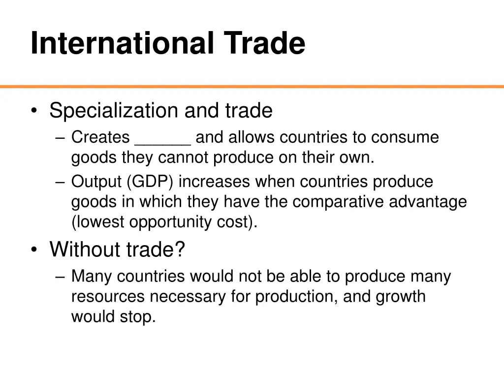 international trade