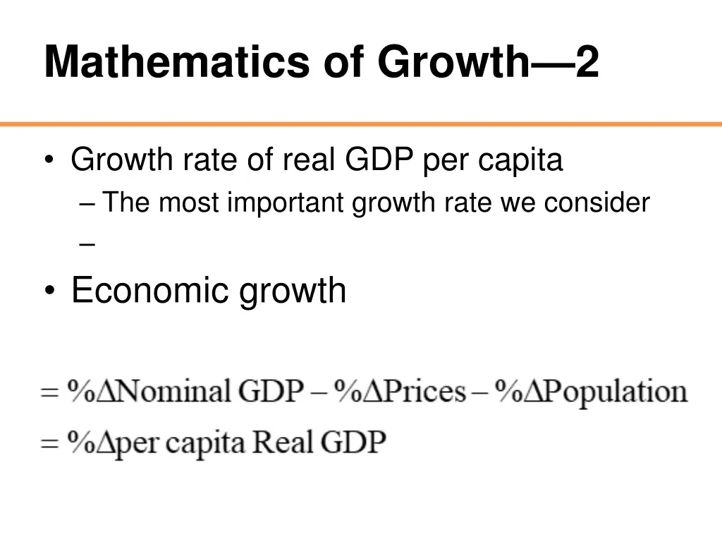 mathematics of growth 2