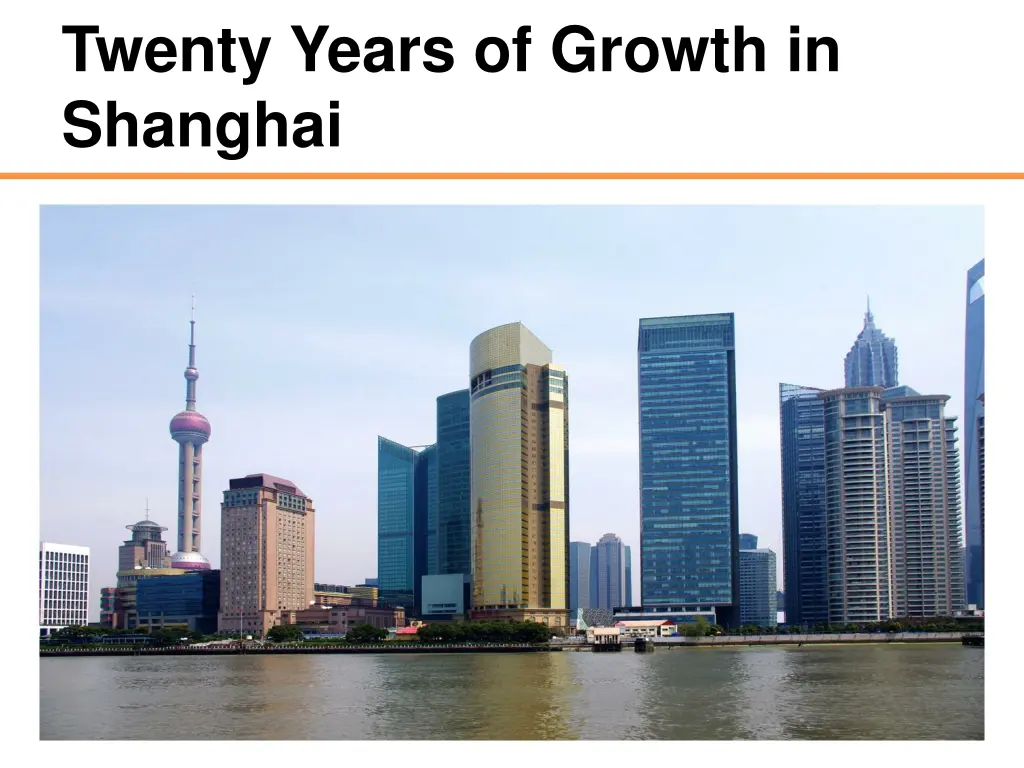 twenty years of growth in shanghai