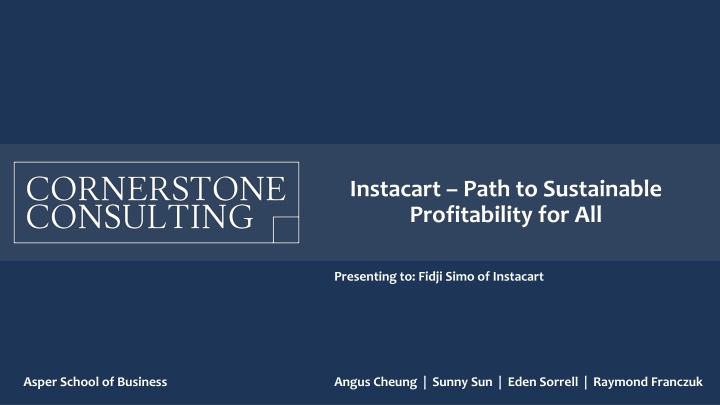 instacart path to sustainable profitability