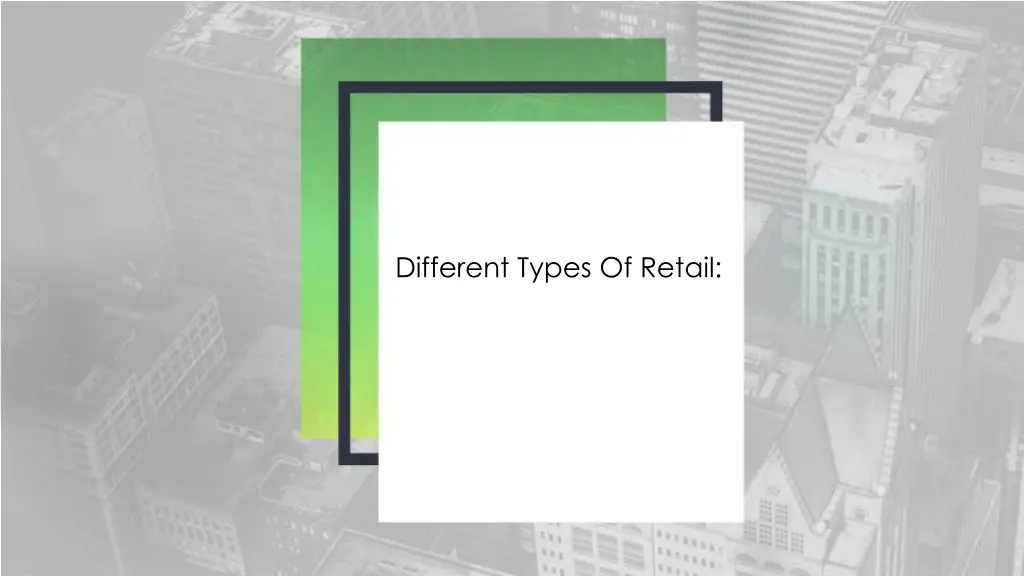 different types of retail