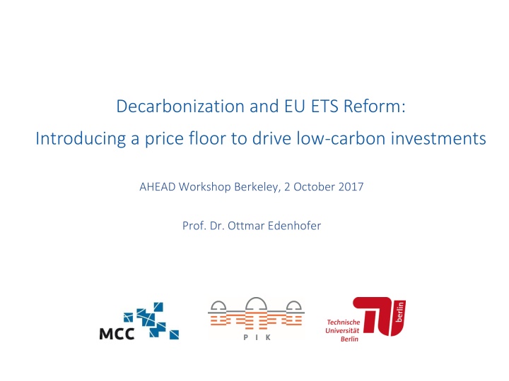 decarbonization and eu ets reform