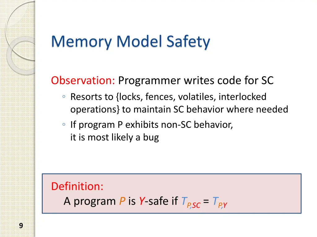 memory model safety