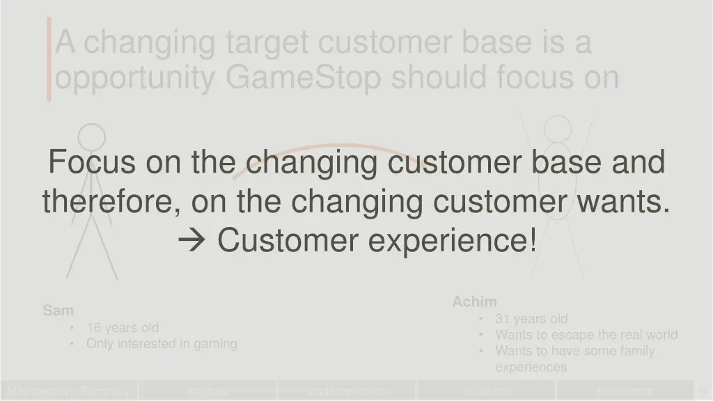 a changing target customer base is a opportunity 1