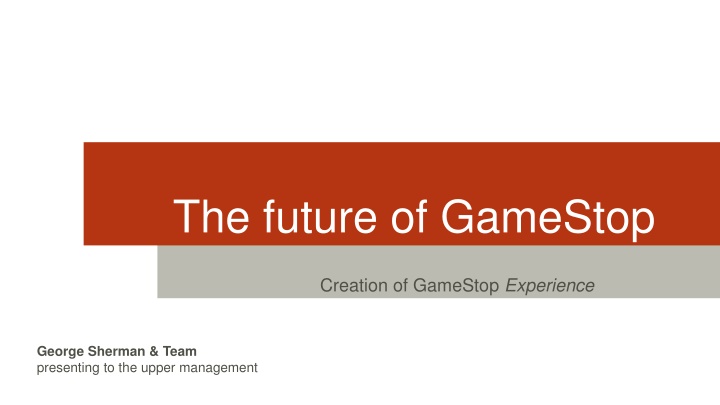 the future of gamestop