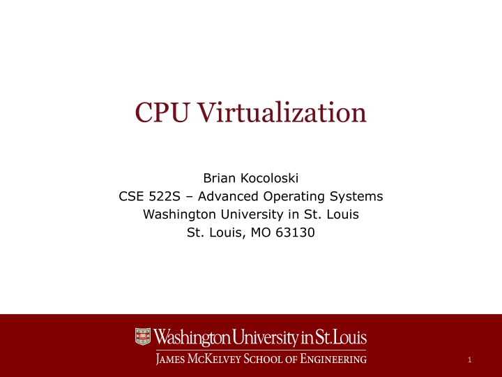 cpu virtualization