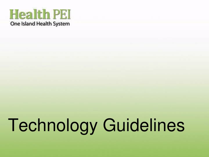 technology guidelines