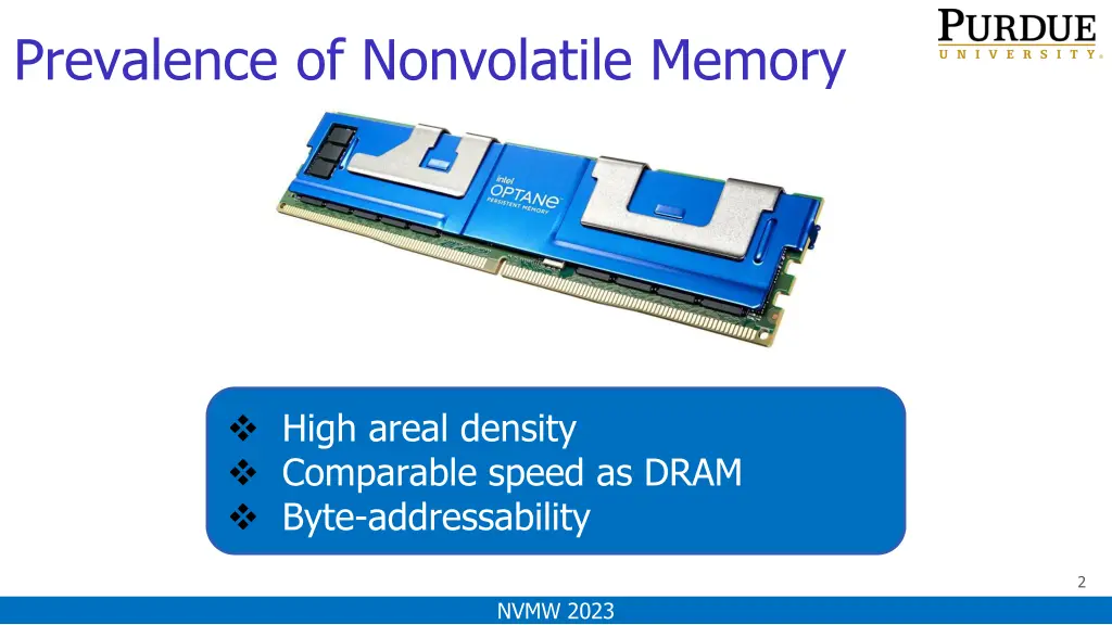 prevalence of nonvolatile memory