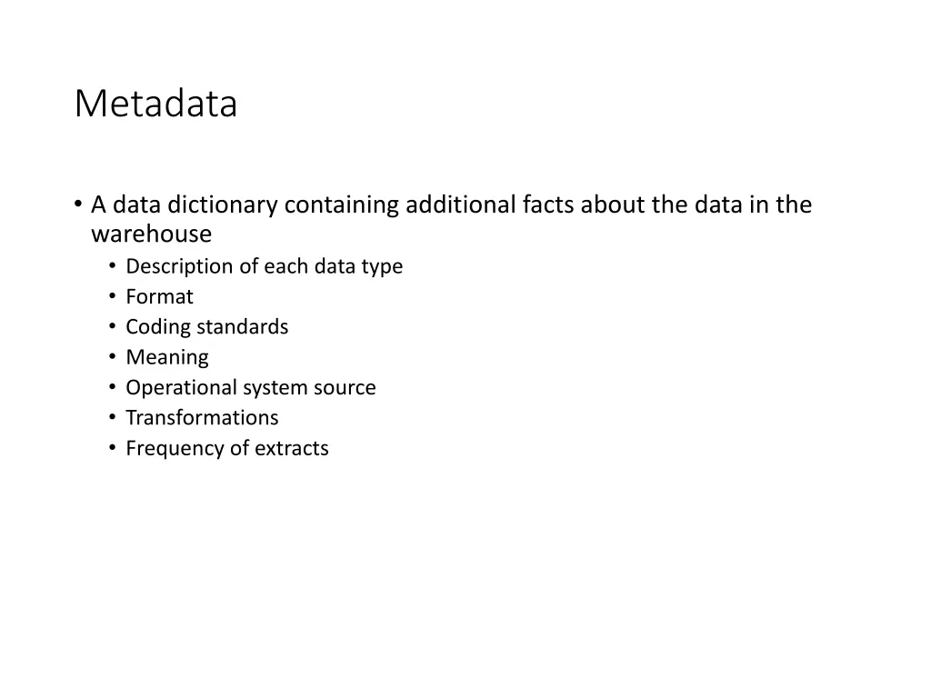 metadata