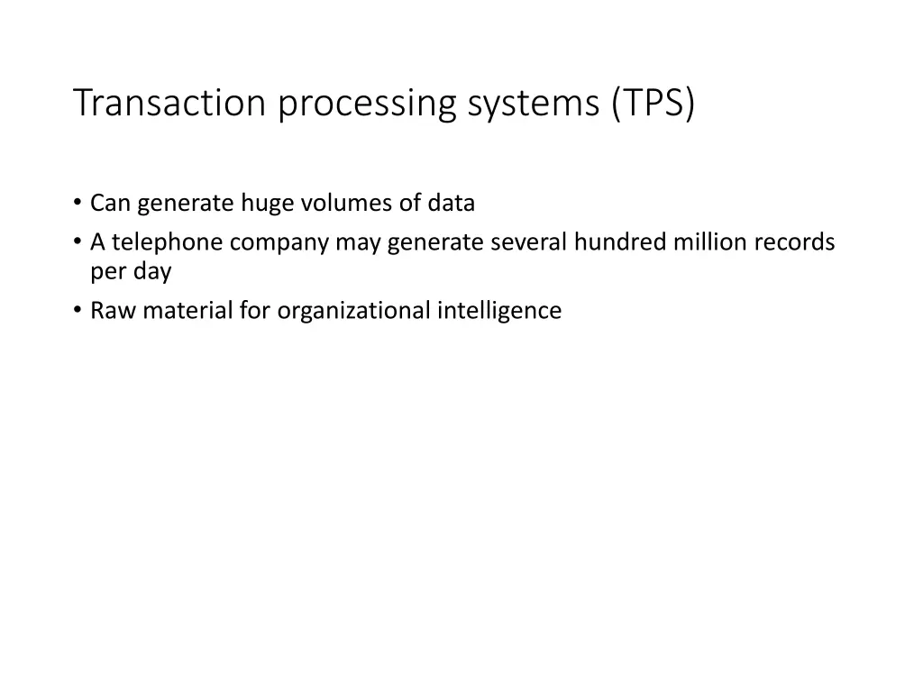 transaction processing systems tps