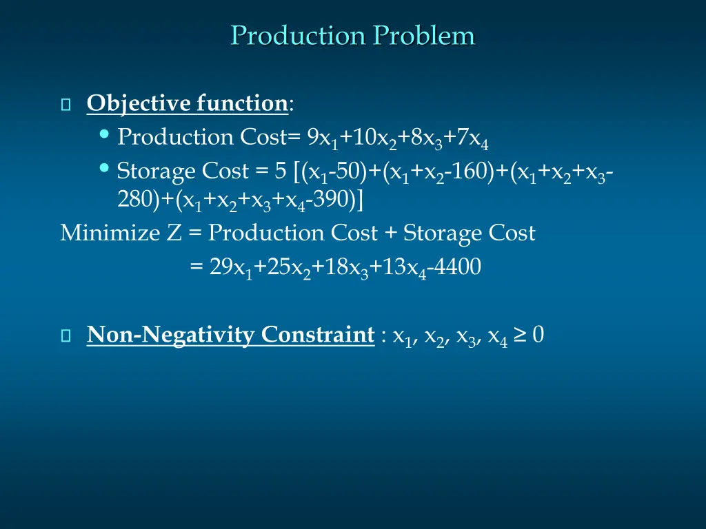 production problem 2