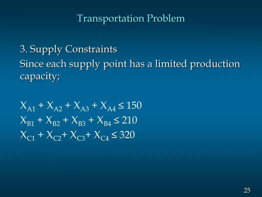 transportation problem 4