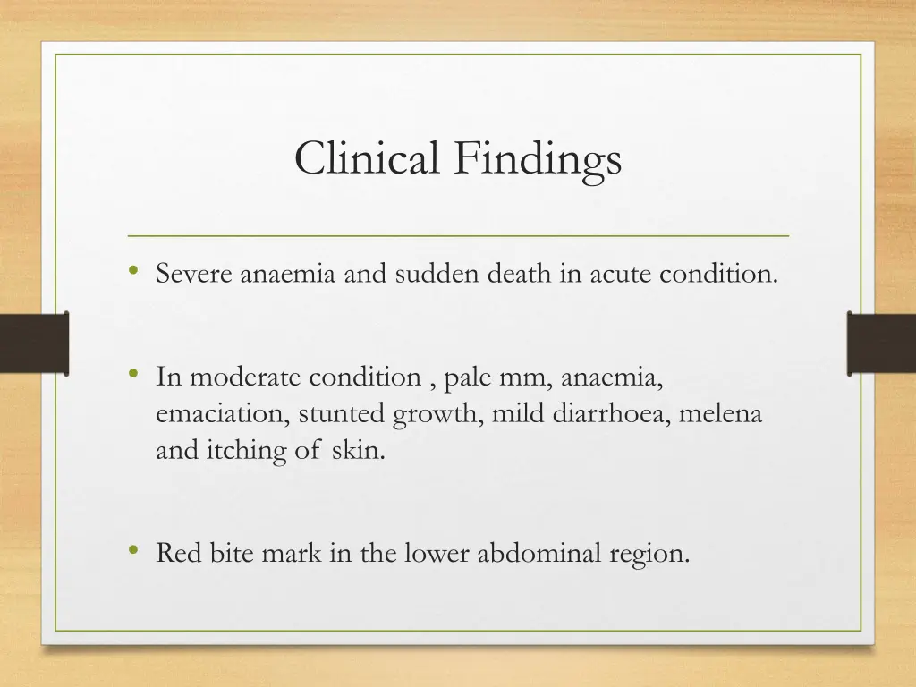 clinical findings 1