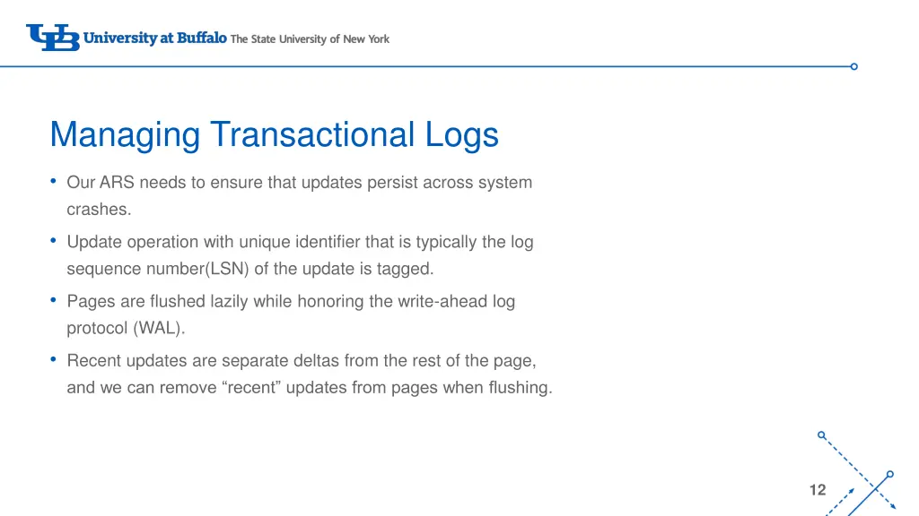 managing transactional logs