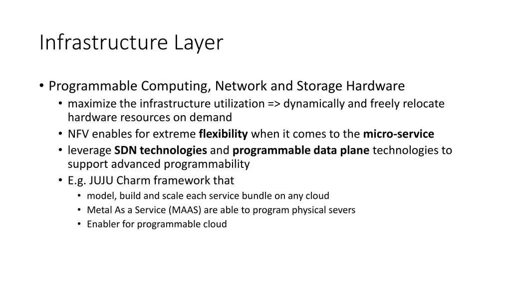 infrastructure layer