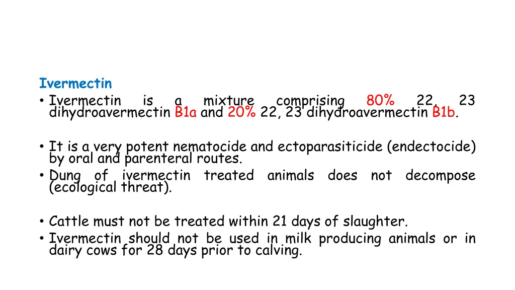 ivermectin ivermectin dihydroavermectin