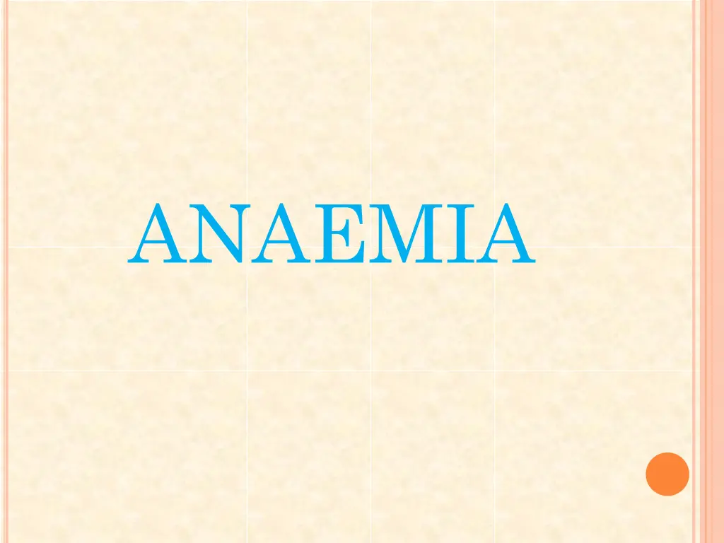 anaemia