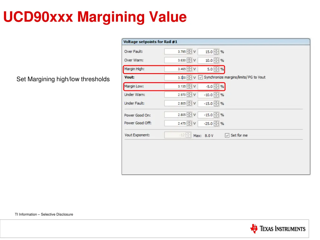 ucd90xxx margining value