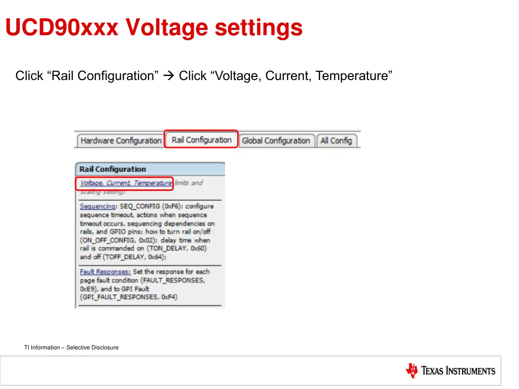 ucd90xxx voltage settings