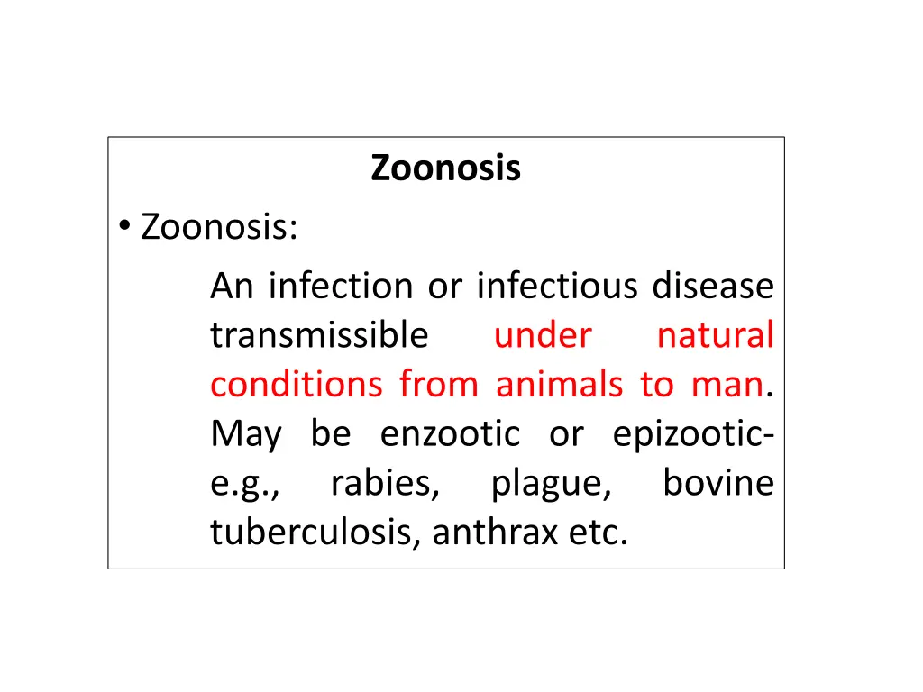 zoonosis