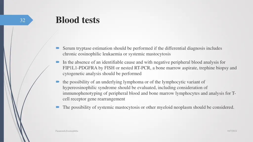 blood tests