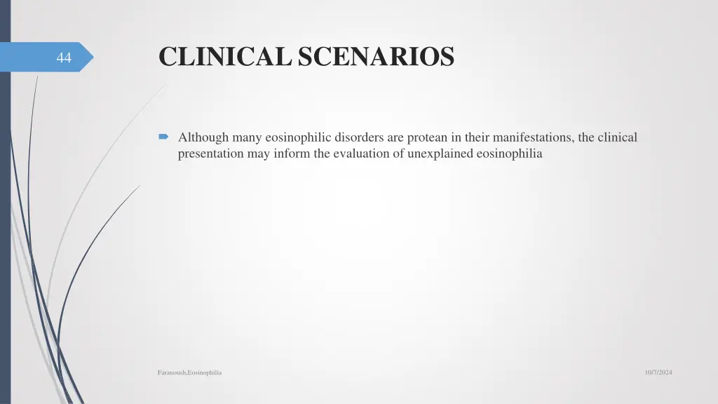 clinical scenarios