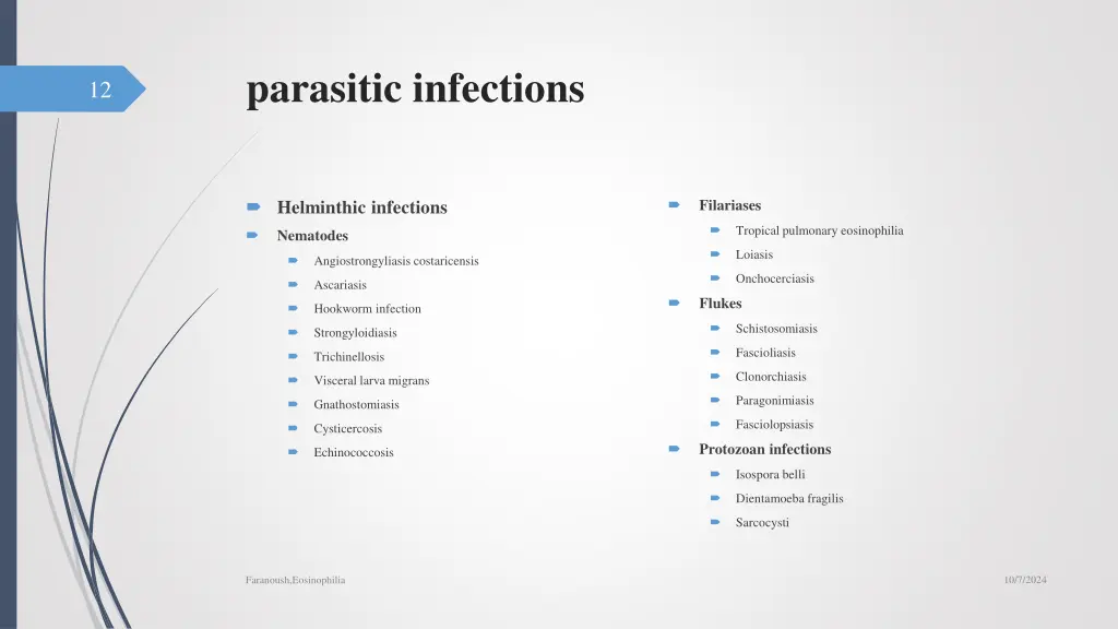 parasitic infections