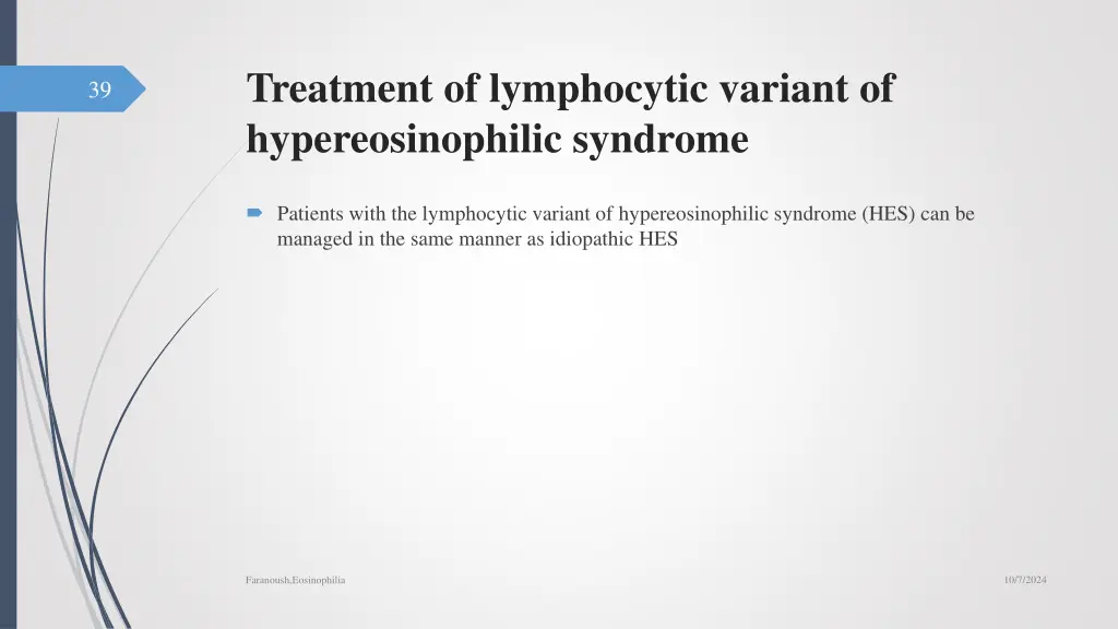 treatment of lymphocytic variant