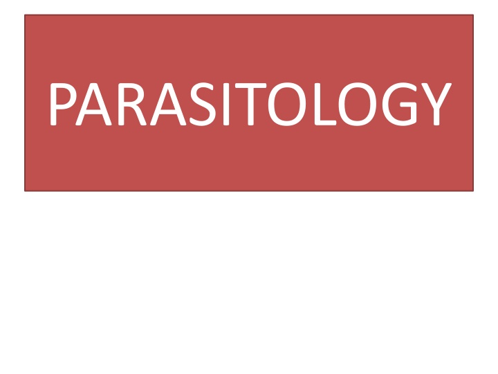 parasitology