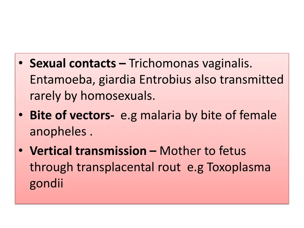 sexual contacts trichomonas vaginalis entamoeba