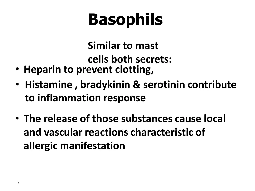 basophils