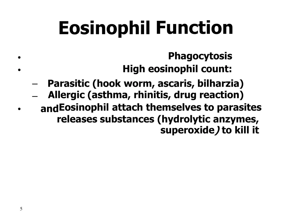 eosinophil function