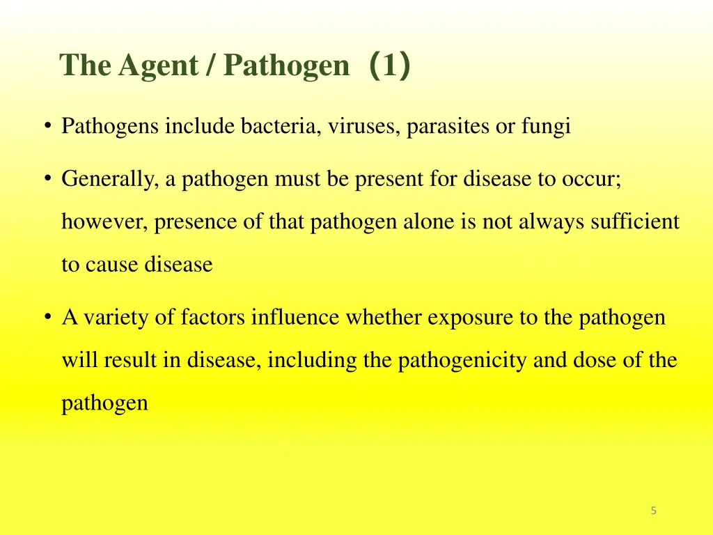 the agent pathogen 1