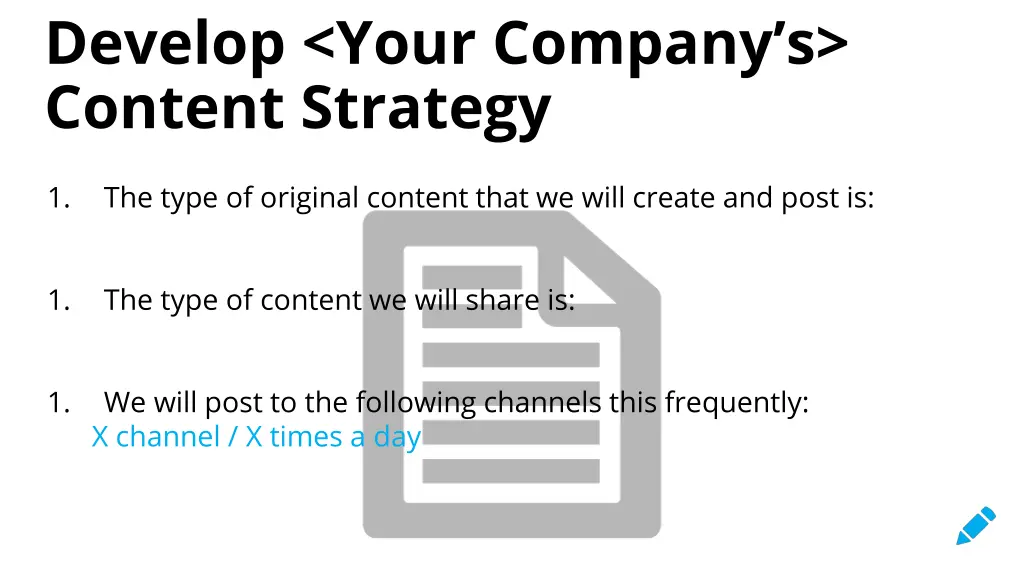 develop your company s content strategy