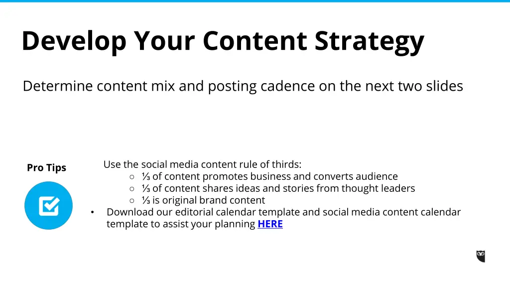 develop your content strategy