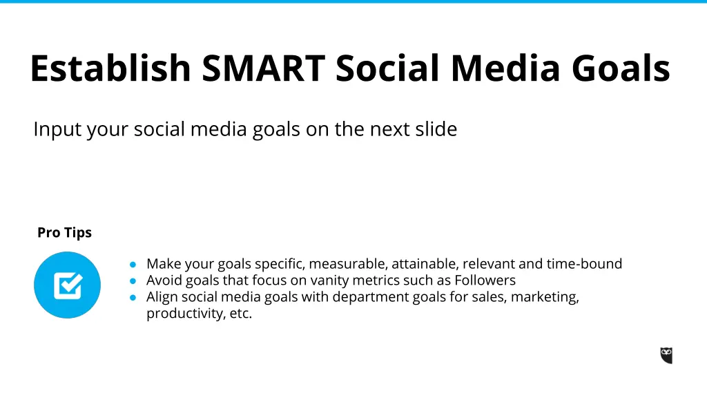 establish smart social media goals