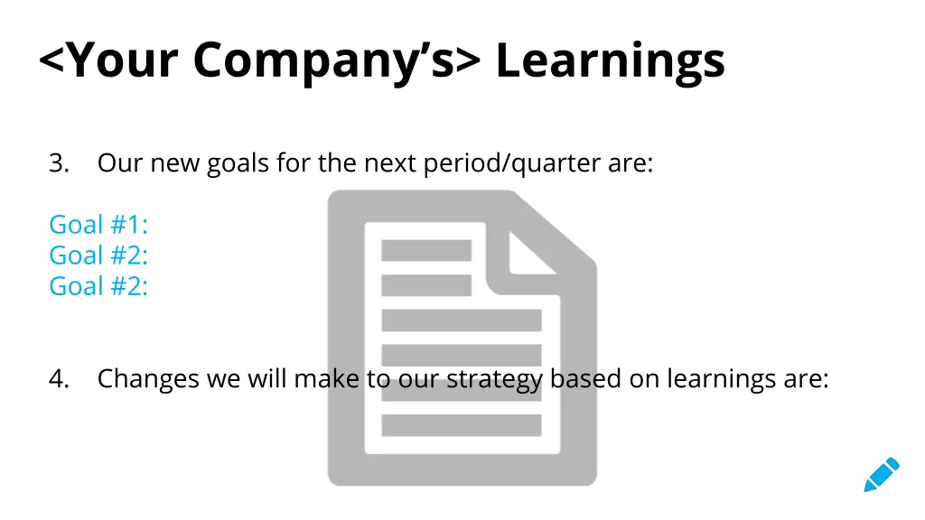 your company s learnings 1