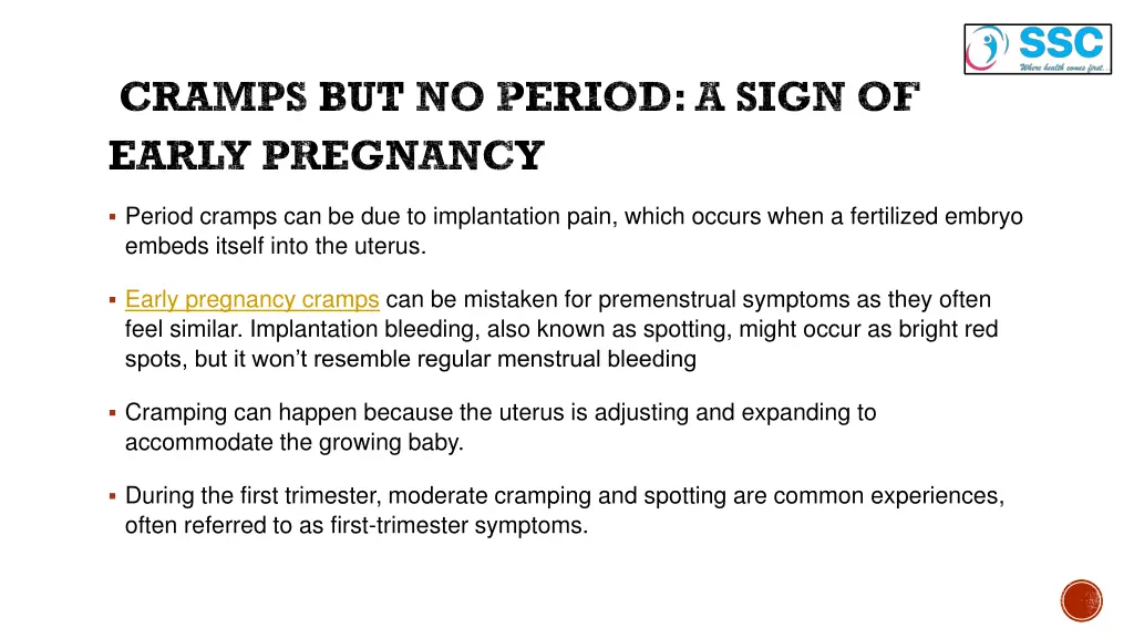 cramps but no period a sign of early pregnancy