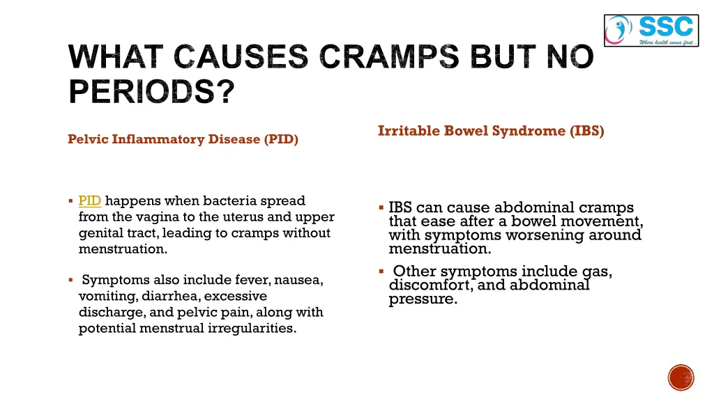 what causes cramps but no periods 1