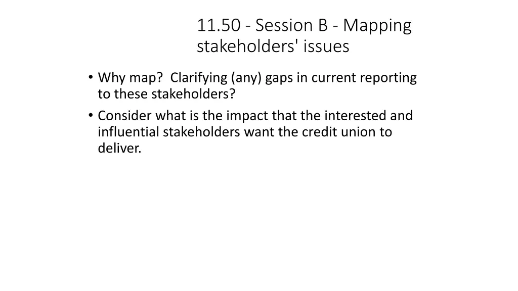 11 50 session b mapping stakeholders issues